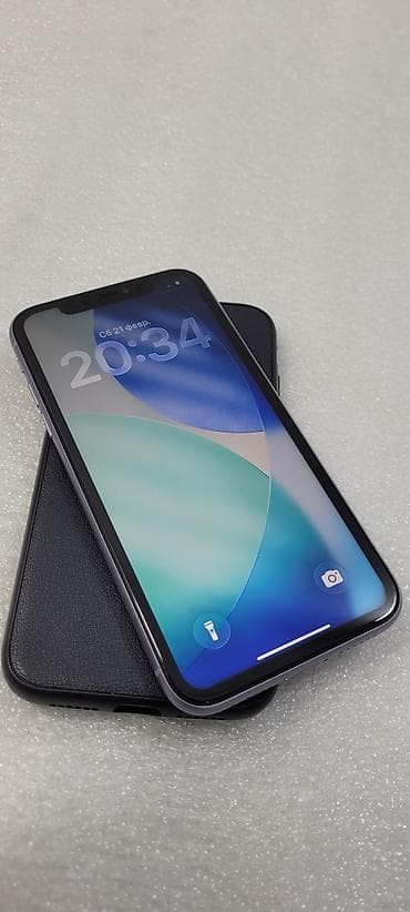 one plus 7: IPhone 11, Б/у, 64 ГБ, Голубой, Чехол, 90 % — 3