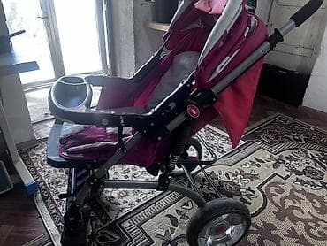 велосипед с ручкой: Прогулочная коляска L-Sun (розово-белая) Б/У - Комфортное сиденье с — 2