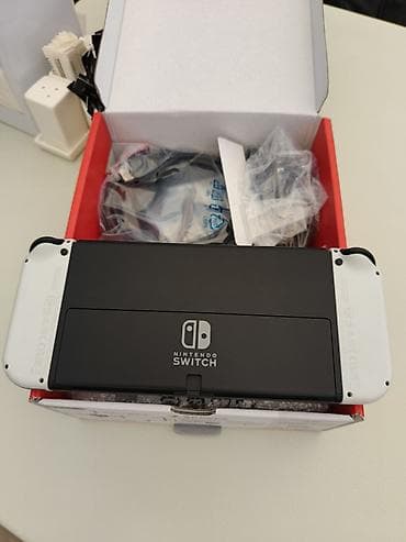 приставка свич: Nintendo Switch OLED (модель с белыми Joy‑Con) — 3