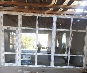 аквариум 100 л: Панорамная ПВХ-перегородка/витраж со стойко-ригельной схемой — 1