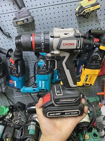 Аккумуляторная дрель‑шуруповёрт CROWN - Тип: cordless drill at lalafo.kg Аккумуляторная дрель‑шуруповёрт CROWN - Тип: cordless drill