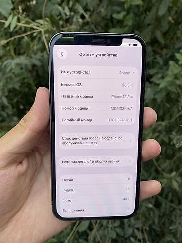 surface go 2: IPhone 12 Pro, Б/у, 128 ГБ, Синий, Защитное стекло, 76 % — 1
