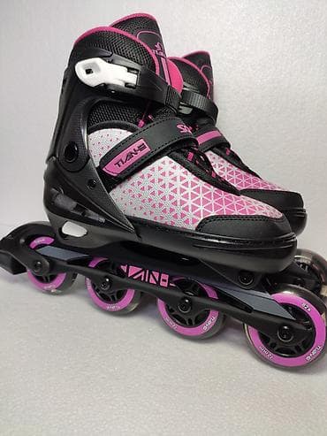 куплю коньки: Роликовые коньки TAINE (SOFT), розово‑чёрные - Тип — 1