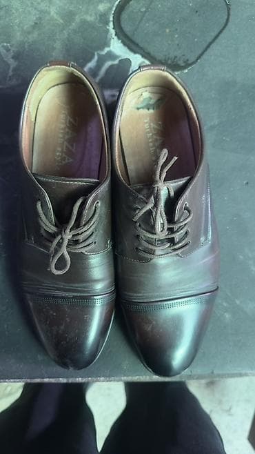 балетки 37: Мужские туфли, 40, Б/у, цвет - Коричневый, Самовывоз — 3