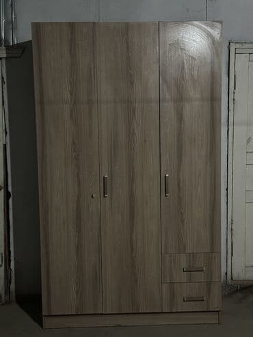 трехстворчатый шкаф: Шкаф для одежды, Б/у, Прямой, Дерево — 2
