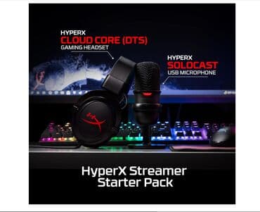 той калонка: HyperX Streamer Starter Pack СОДЕРЖАНИЕ: Комплект поставки Наушники — 6