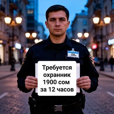 работа ночную смену охрана: Вакансия: охранник - График: смена 12 часов - Оплата: 1900 сом за — 1
