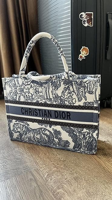 Сумки: Сумка-тоут Christian Dior Book Tote Toile de Jouy . Новая! Не — 1