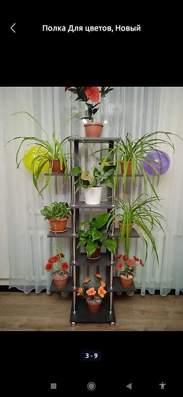 полки напольные: Полка, этажерка для цветов, Новый, ЛДСП — 8