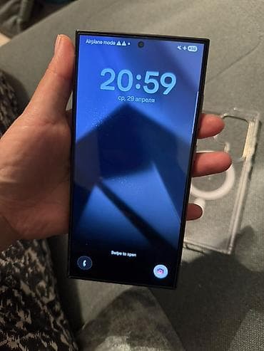 Samsung Galaxy S23 Ultra, Б/у, цвет - Черный, 1 SIM, eSIM