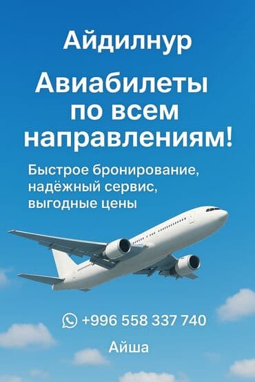 Туристические услуги: Авиабилеты по всем направлениям — Айдилнур - Быстрое бронирование - — 4