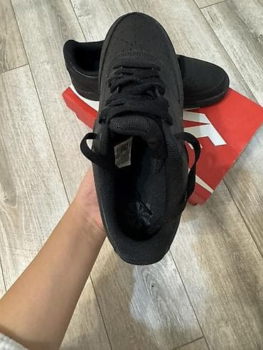 nike react: Nike Court Vision Low, артикул DH - Цвет: полностью черный — 2