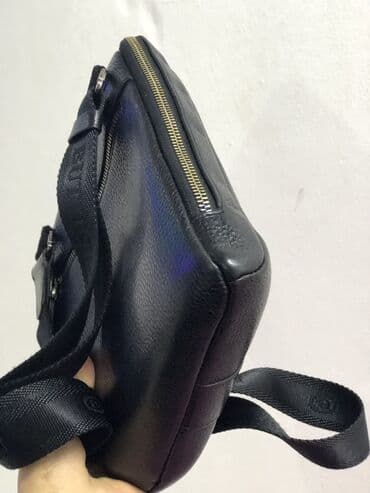 pull bear: Барсетка, Butun, Материал: Натуральная кожа, Оригинал, Множество карманов, Б/у — 3