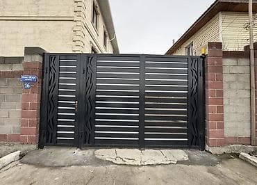 Распашные ворота: Металлические, Автоматические, Длина: 5 м, Другой бренд, Для частного дома, С калиткой, Оптом, Новый, Бесплатная установка — 5