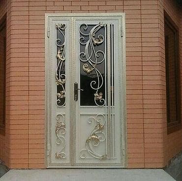 Ички жасалга: Буюртмага металл эшик, Жеке менчик үй үчүн, Эки эшиктуу, Болоттон — 3