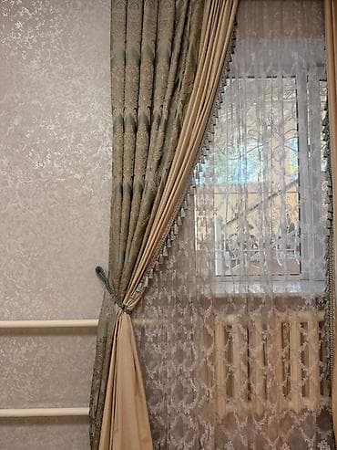 Шторы и жалюзи: Комплект штор, С тюлем в комплекте, Готовое изделие, Для зала — 2