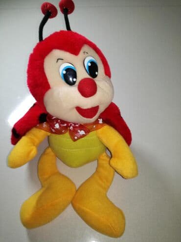 развивающая божья коровка: Мягкая игрушка "Божья коровка". Высота 30 см, б/у — 1