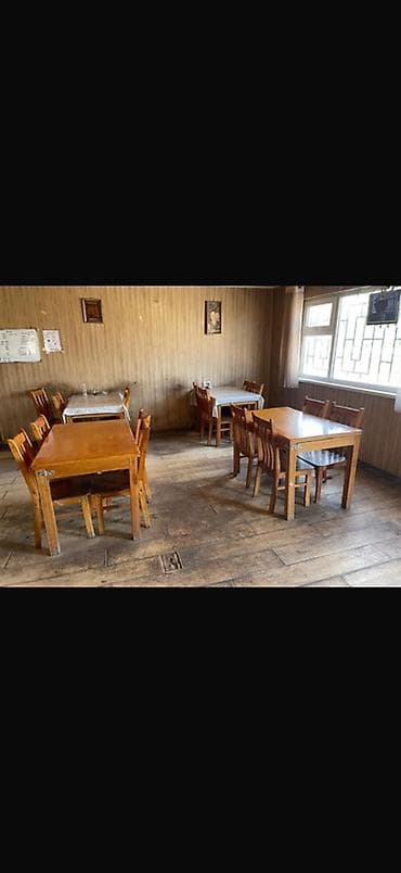 купить дерево для мебели: Стол и стул для кафе — 2