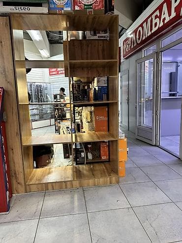 Стеллаж Для косметики, С зеркалом, 200 см * 130 см * 38 см