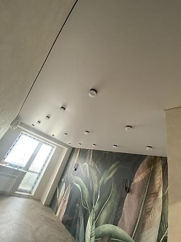 motion design: Натяжной потолок Глянцевое, Матовое, 3D потолки Гарантия, Бесплатная консультация, Бесплатный замер — 1