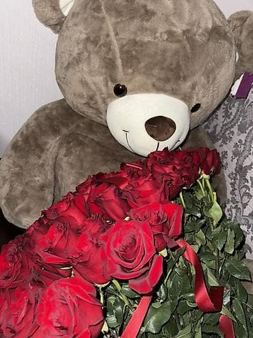 мишка ош: Большой мягкий медведь - Плюшевый медведь: классический коричневый — 2