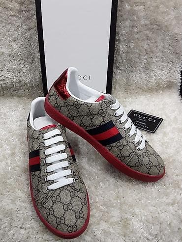 красовки гучи: Мужские кроссовки, 39, 39.5, 40, Gucci, Новый, цвет - Коричневый — 3