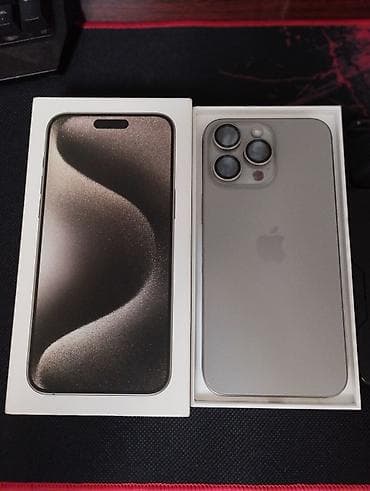 IPhone 15 Pro Max, Жаңы, 256 ГБ, Natural Titanium, Куту, 88 % lalafo.kg да IPhone 15 Pro Max, Жаңы, 256 ГБ, Natural Titanium, Куту, 88 %