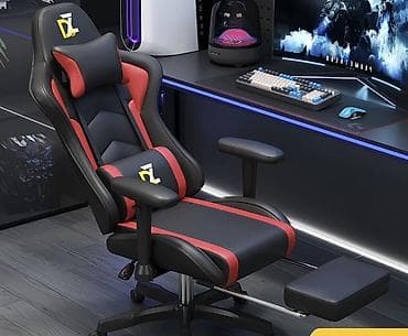 игровые кресло: Игровое кресло, С колесиками, Экокожа — 2