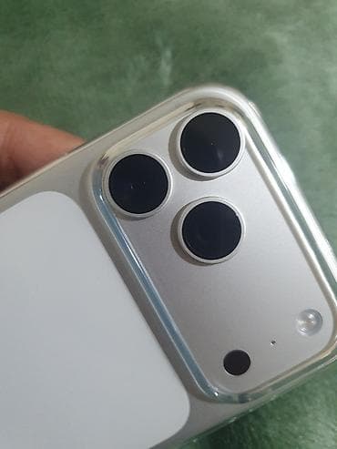 realme 8i: IPhone 17 Pro Max, Б/у, 256 ГБ, Серебристый, Зарядное устройство, Защитное стекло, Чехол, 100 % — 6