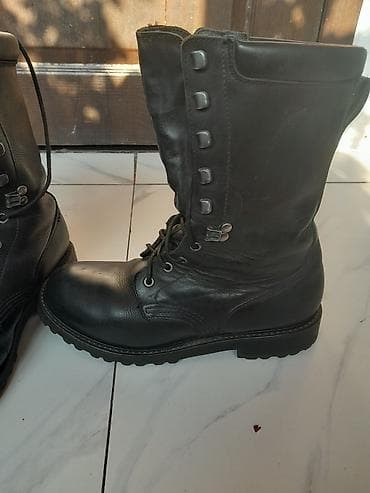 кожа сапог: Коженный берцы Американский состояние отличное — 4