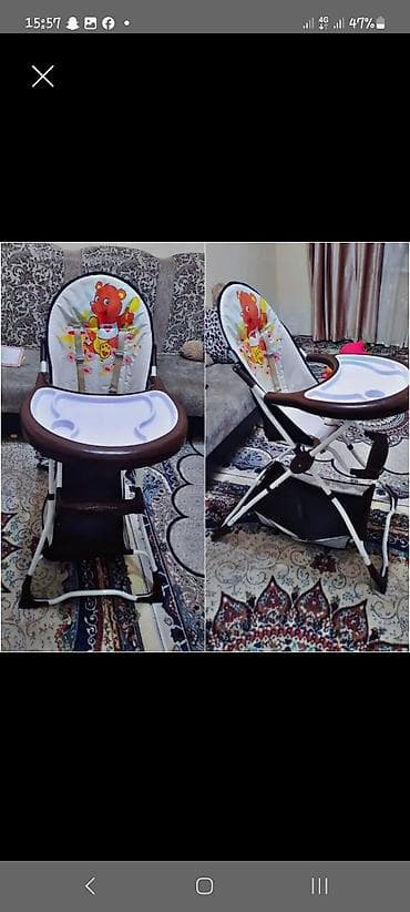 Стульчик для кормления, Другой бренд, Металл, Другой вид, цвет - Белый