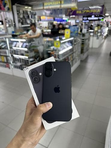 xa max: IPhone 16, Б/у, 256 ГБ, Черный, Коробка, 100 % — 1