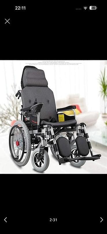 мир колясок: Электроколяска с функцией полного раскладывания (90–180°) - — 7