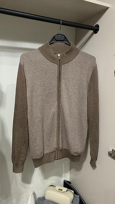 мужской кардиган на молнии: Мужской трикотажный кардиган на молнии. (Оригинал) - Цвет — 1