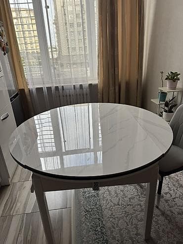 Столы-трансформеры: Стол трансформер Для кухни, Раскладной стол, Длина, см: 130-150 см, цвет - Белый — 2