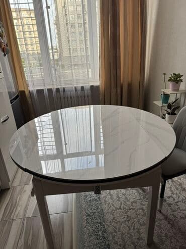 современные кухонные столы: Ашкана үчүн үстөл, Тик бурчтуу, Бүктөлбөгөн — 2