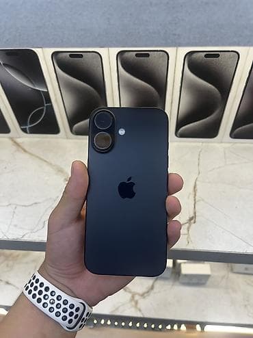 10 iphone: IPhone 16, Б/у, 128 ГБ, Black Titanium, Зарядное устройство, Защитное стекло, Чехол, В рассрочку, 95 % — 1
