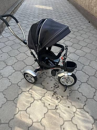 Детский мир: Детский трехколесный велосипед‑коляска Yiwa - Компоновка 2‑в‑1 — 2