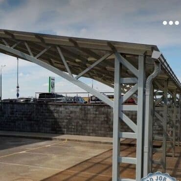 домик из контейнера: Навес для автомобиля с прочным металлическим каркасом и — 12