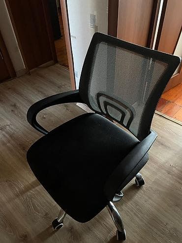 Шкафтар: Офис креслолор, Дөңгөлөктүү, түсү - Кара — 2