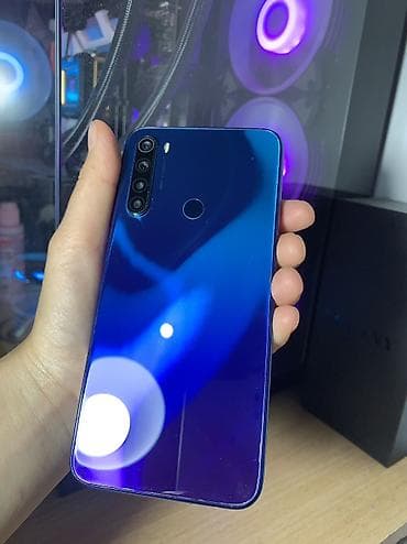 galaxy note 10 lite: Redmi, Redmi Note 8, Б/у, 64 ГБ, цвет - Синий, 2 SIM — 1