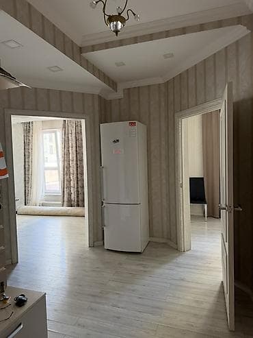 Квартиры: Сдается просторная 2-комнатная квартира в районе Ак-Кеме | 80 м² | На — 8