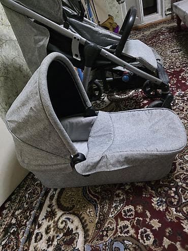 коляска беби тайм купить: Отдам даром Детская коляска 3 в 1, серый меланж Комплектация: - — 2