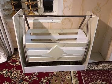 Мебель: Люлька, Качалка, МДФ, цвет - Белый — 2