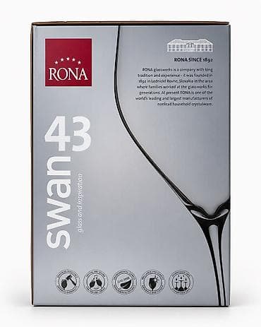 корона вода: Набор бокалов для вина RONA Swan 43 - Бренд: RONA (Словакия), серия — 3