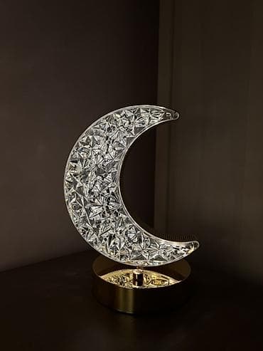 study lamp: Настольные декоративные светильники - Формы: полумесяц, сердце; — 1
