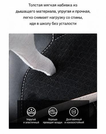 портфель школьный: Рюкзак, Материал: Экокожа, Детские, Новый — 6
