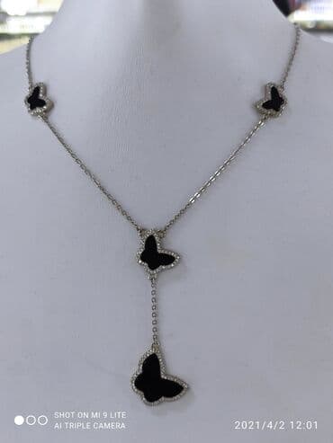 самые красивые свадебные платья в мире: Очень красивый Серебряный Колье Серебро 925 пробы Дизайн Италия — 3