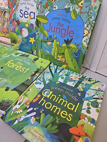 Детские книги: Серия познавательных книг Usborne «Peep inside» для детей. Состав на — 1