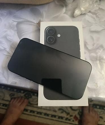IPhone 16, Б/у, 256 ГБ, Midnight, Коробка, 100 %